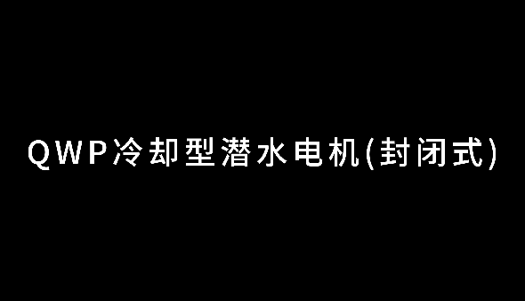 重载型潜污泵新品推荐4-济川.QWP内循环冷却型潜污泵(封闭式电机)